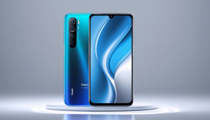 Celular Xiaomi Redmi Note 13. Aparelho de telefone retangular, na cores azul,azul marinho,preto e cinza claro com o camêra para fotografar e gravar vídeo